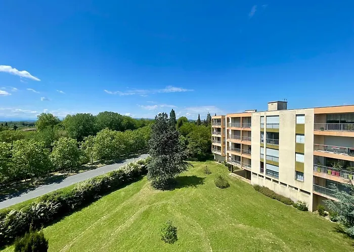 公寓 Le Vintage Des Oliviers - Vue Aude Ascenseur Et Parking